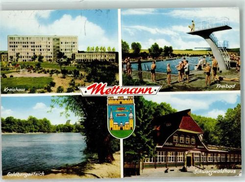 Mettmann Kreishaus Schwimmbad Goldbergerteich Schwarzwaldhaus