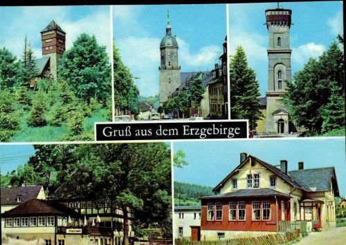 Königswalde Berghaus Bärenstein St. Annen-Kirche Annaberg Aussichtsturm Pöhlberg Gasthaus Frohnauer Hammer Brettmühlenschänke
