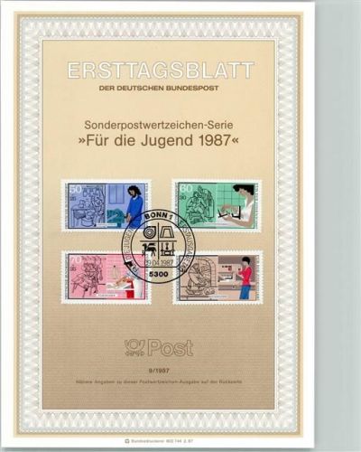Ersttagsblatt Für die Jugend 1987 Format TK 87