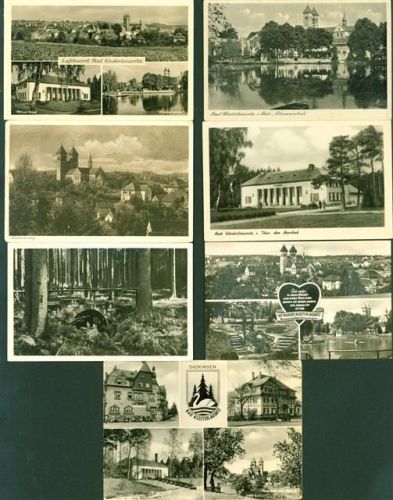 Bad Klosterlausnitz Lot mit 10 AK, 1931-1963; überwiegend gute Erhaltung, größtenteils gelaufen