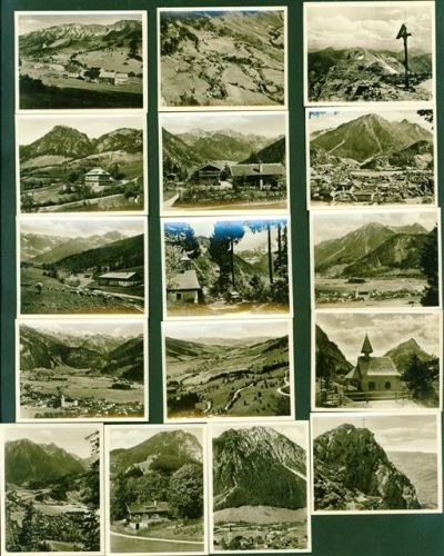 Bad Oberdorf und Hindelang Lot mit Set mit 16x Kleinfotos in Original Mappe; gute Erhaltung