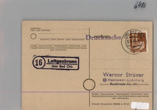 Lettgenbrunn Landpoststempel