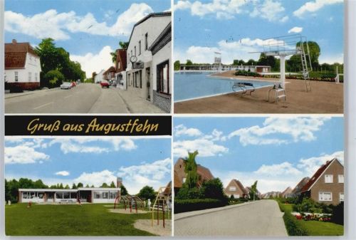 Augustfehn Schwimmbad , Kinderspielplatz , Hauptstrasse