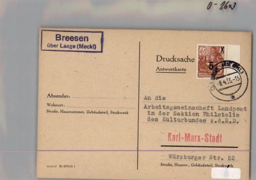 Breesen Landpoststempel