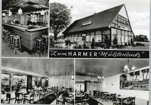Harme Gasthaus zum Harmer Mühlenbach THeke Tisch Stuhl Lampe