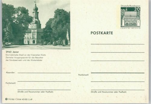 Jever Ganzsache 8/64-2.69