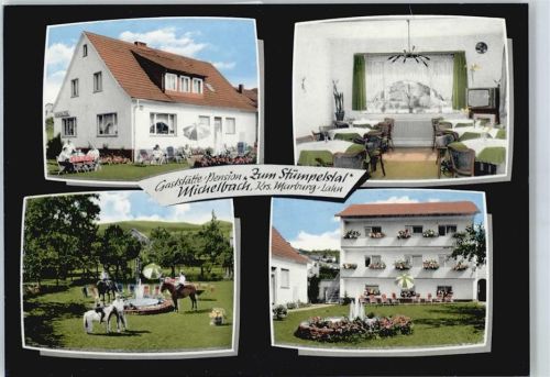 Michelbach Gaststätte Pension zum Stümpelstal Brunnen Garten