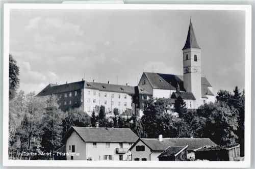 Dorfen Kirche Baum Haus