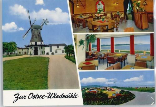 Westerholz Gasthaus Pension zur Ostsee Windmühle TIsch Stuhl Straße Zaun