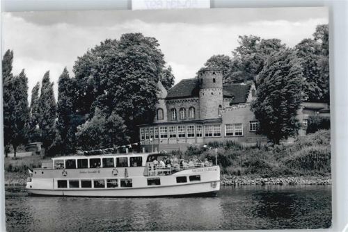 Könnern Gaststätte Georgsburg Fluss Schiff