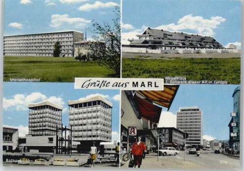 Marl Hügelhaus , Krankenhaus , Rathaus