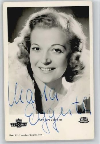 Marta Eggerth , original Unterschrift