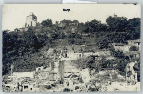 Dinan zerstörtes Dorf , Foto-Karte
