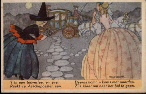 Aschenputtel,sign. Willy Schermele