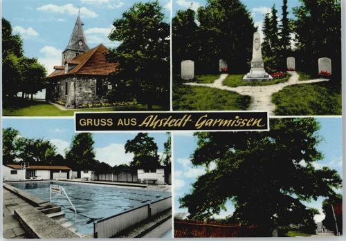 Garmissen-Garbolzum Denkmal Schwimmbad Kirche Baum Zaun