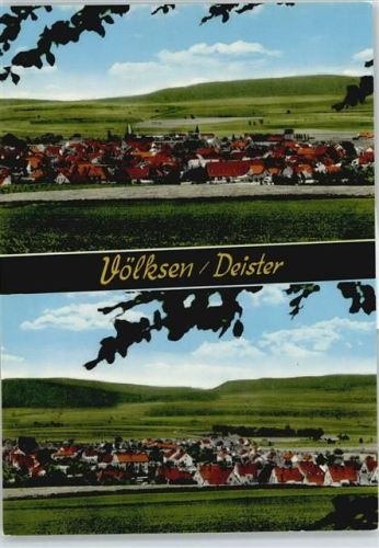 Völksen Gesamtansicht Feld Berg Haus Baum