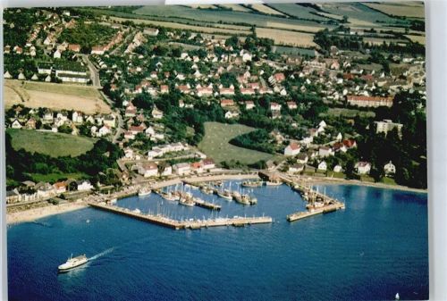 Heikendorf Fliegeraufnahme Meer Hafen Schiff