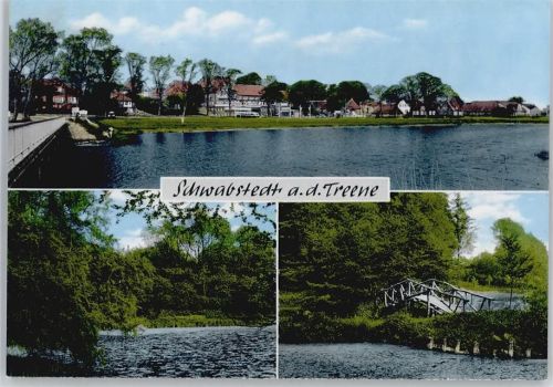 Schwabstedt Fluss Brücke Panorama