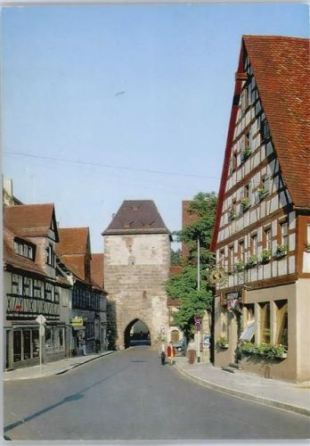 Adelheim Unteres Tor mit Fachwerkhäusern