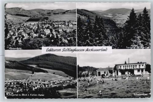 Siedlinghausen Schwimmbad, Negertal, Kahler Asten