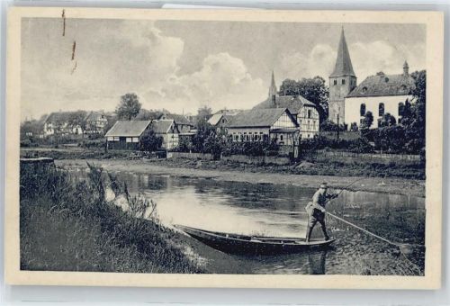 Tiengen Fluss Boot Kirche