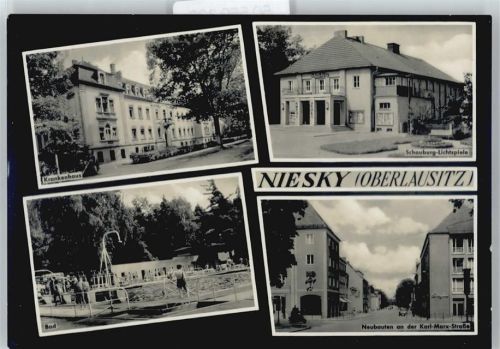 Niesky Krankenhaus, Schwimmbad, Karl-Marx-Straße, Theater