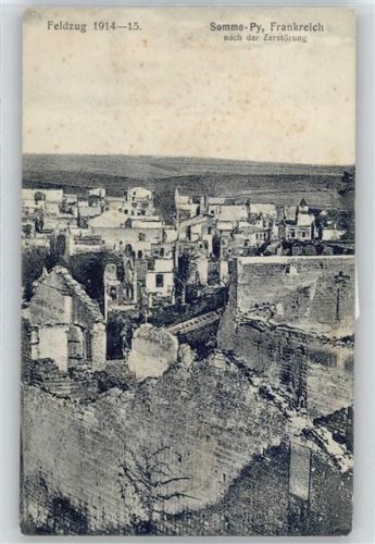 Sommepy-Tahure Zerstörung Feldzug 1914/1915