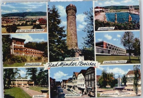 Bad Münder Kurhaus, Marktstraße, Haus Deisterholz, Schwimmbad, Süntelturm