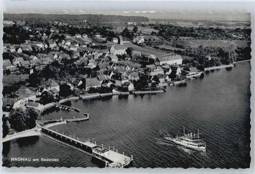 Hagnau Luftaufhame, Bodensee, Schiff
