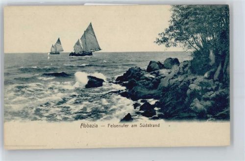 Abbazia Meer Strand Schiff