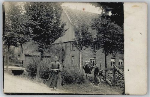 Hof auf dem Land , Foto-Karte