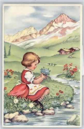 Mädchen mit Blumen