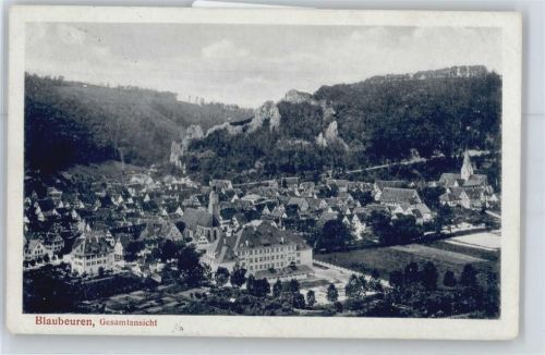 Blaubeuren Gesamtansicht Berg Panorama