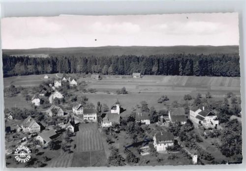 Kälberbronn Fliegeraufnahme Panorama Gasthof Pension zum Schwanen