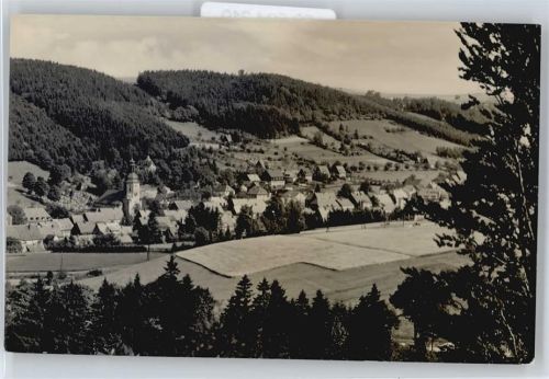 Geising Orsansicht, Kirche, Fotokarte