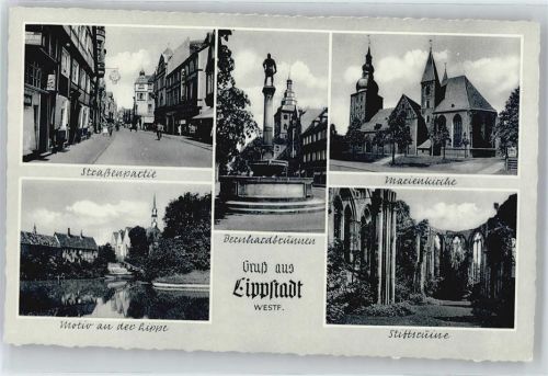 Lippstadt Kirche, Brunnen, Stiftsruine