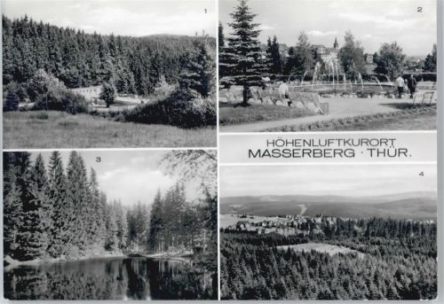 Masserberg Waldschwimmbad, Kurpark, Teich im Werratal, Blick von Rennsteigwarte AKU2