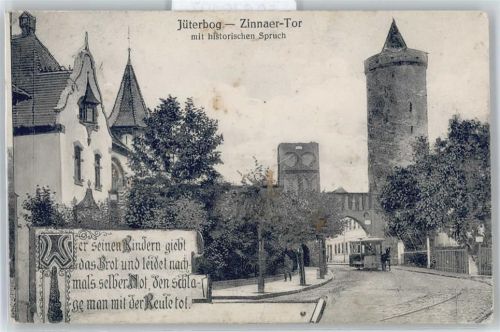 Jüterbog Zinnaer Tor , Spruch