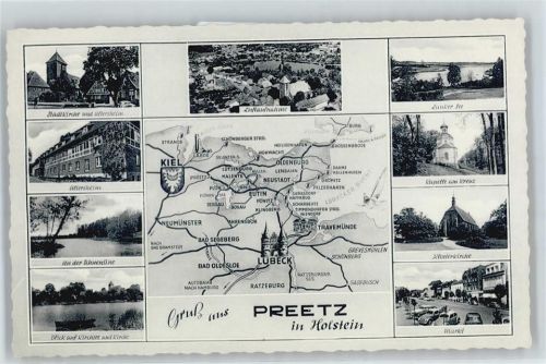 Preetz Landkarte , Fliegeraufnahme