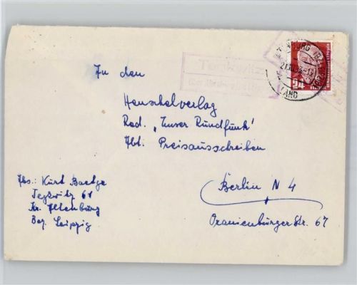 Tegkwitz Landpoststempel