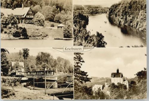 Kriebstein Gasthaus, Burg, Bootsanleger AKU2