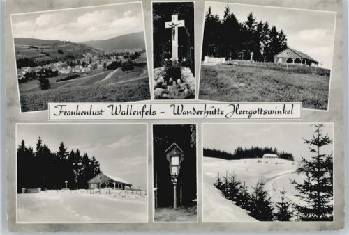 Wallenfels Wanderhütte Herrgottswinkel, Kreuz, Gesamtansicht