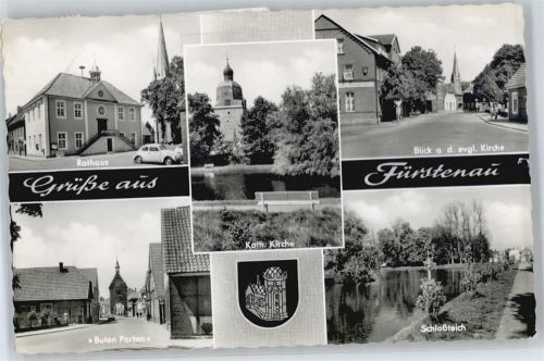 Fürstenau Rathaus, Kirche, Schloßteich, Buten Porten