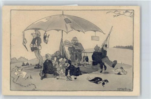 Entenjagd , sign. H.Morf