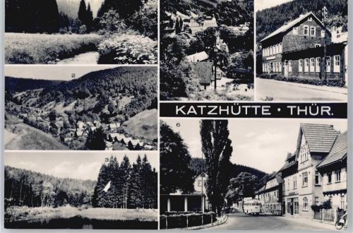 Katzhütte Katzegrund, Teilansicht, Jugendherberge Helmut Just, Karl-Marx-Platz AKU2