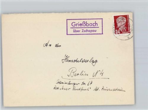 Grießbach Landpoststempel