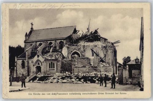Brimont zerstörte Kirche