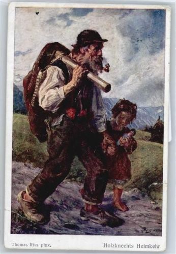 Thomas Riss , Holzknechts Heimkehr (Einriss) AKU2