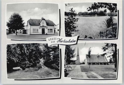 Hartenholm Gasthaus, Kirche, Parkbank