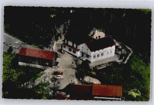 Schafhof Gasthaus Pension Burg Waldeck , Fliegeraufnahme AKU2